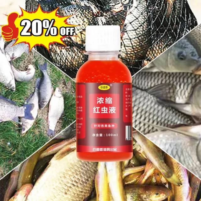 100ML STRONG FISH Attractant Concentrated Red Worm Fish Bait Additive< D7W0  $10.92 - PicClick AU