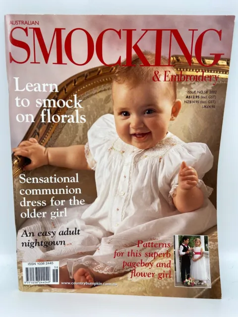 Australian Smocking & Embroidery Issue 58, 2002 Single Issue Magazine