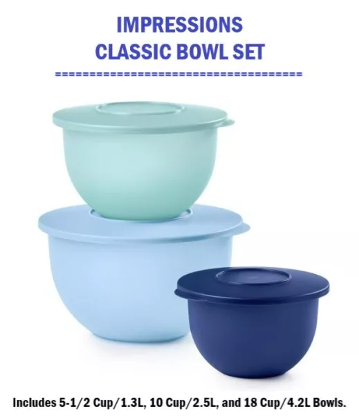 Tupperware® Impressions Classic Bowl Set – Tupperware US