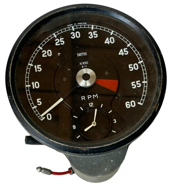 SMITHS X100 TACHOMETER + Clock Jaguar EType Xke 420 420G Mk10 SType