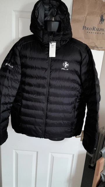 Ralph Lauren Rlx Explorer Black Down Feather Hooded Jacket Xxl Bnwts Rrp £140