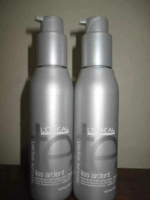 2x Loreal L’Oréal Texture Expert Liss Ardent Thermal Reconstructing Creme 4.2 oz