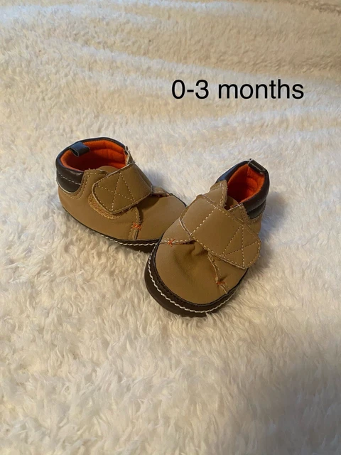 newborn baby Boy crib shoes  Size0-3 Month Child Of Mine By Carters
