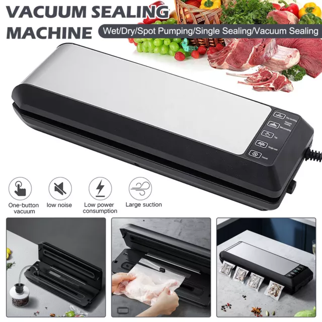 Vakumar VH5186 Vacuum Sealer Machine Food vacuum machine Packaging Sealing  Machine 90Kpa sealing machine kitchen commercial household food vacuum  sealing machine