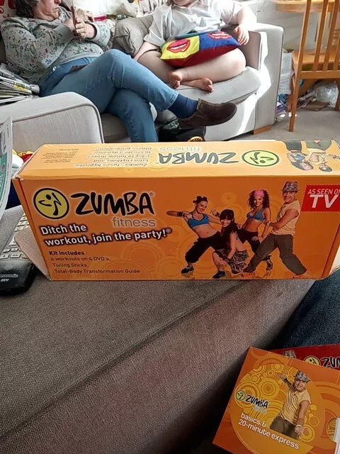 Zumba Fitness Kit Inc Two Sticks, Totally Body Transformation.Book,4 Dvds,...