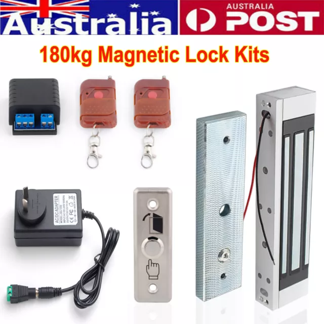 180kg 350lbs Electric Magnetic Door Lock Door Access Control System Security Kit