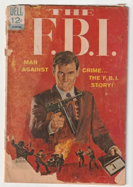 The F.B.I. #1 (Dell Comics 1965) Silver Age Crime Joe Sinnott Painted Cover Rare