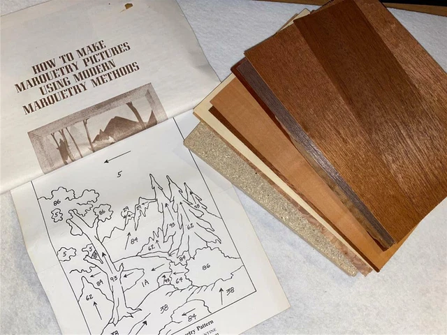 Kit de marquetería Albert Constantine 1976 vintage Mountain Stream