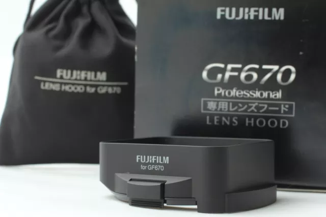 Video [Casi sin usar en la caja] Fuji Fujifilm Lens Hood para GF670 Pro de...