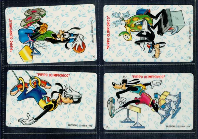 Gian - Serie Thematik Von 4 O-Karten „ Goofy Olympian " Neu