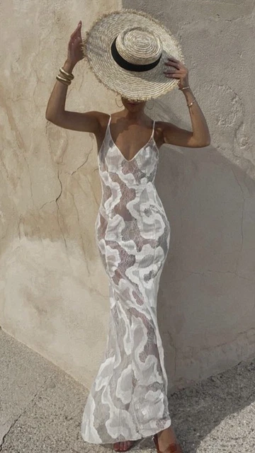 chinese dress ladies Zara Rose Crochet Maxi Dress