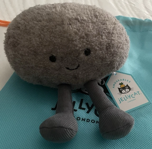 JELLYCAT AMUSEABLES PEBBLE | Rare Grey Small Plush Soft Toy With Tags ...