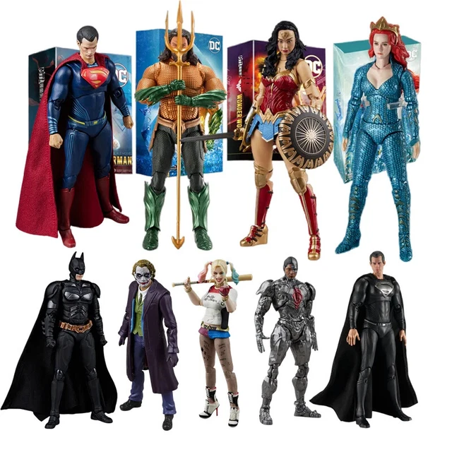 Coffret 5 Figurines DC Superman – 8 Cm – Articulées – Super-héros Et Vilains – Dès 4 Ans