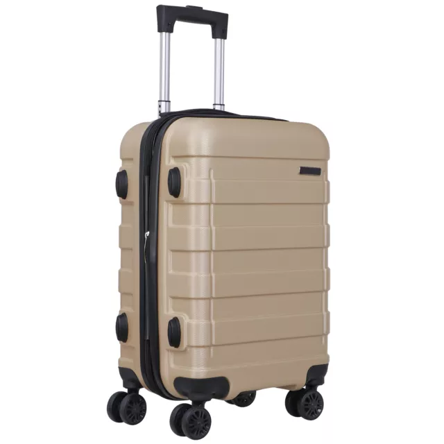 21" Suitcase Luggage Hardside Expandable Carry On W/ 4 Wheels Rolling Spinner