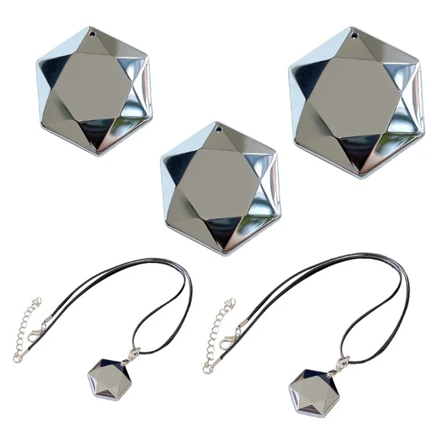 Hexagonal Star Terahertz Energy Necklace Handmade Vintage Stone Pendant Necklace