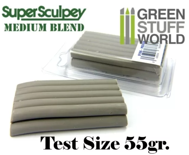 Super Sculpey MEDIUM BLEND - 55gr - ofenhärtende Modelliermasse - Test-Format