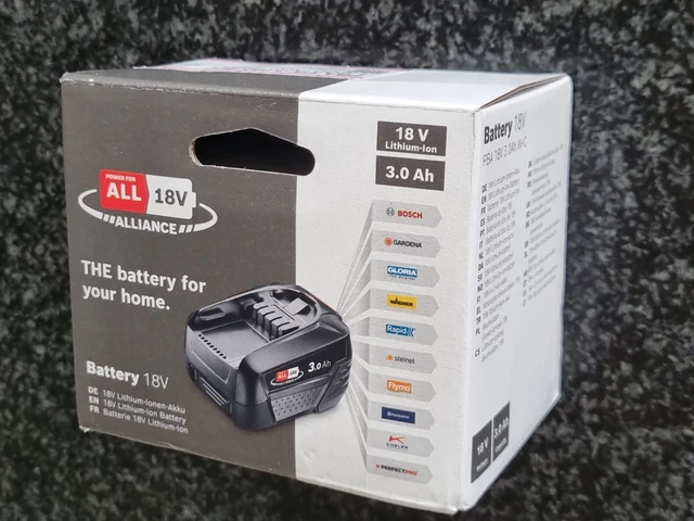 GENUINE BOSCH PBA 18V 3.0Ah Lithium Ion Battery Pack Power For All 18V ...