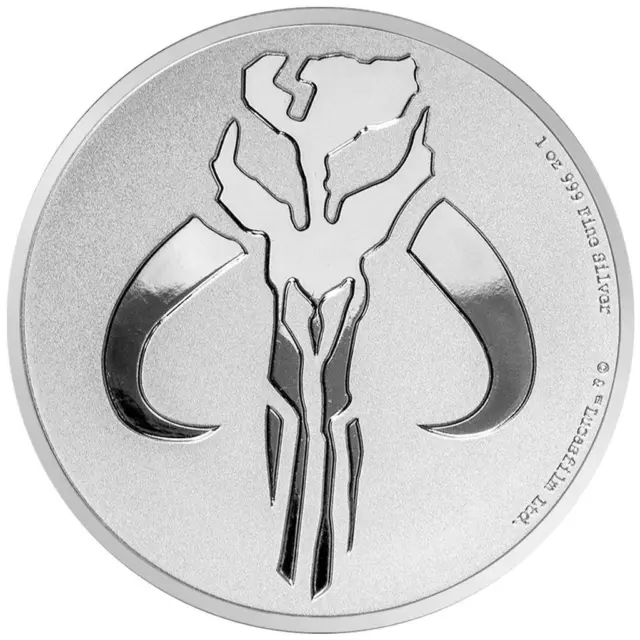 Silbermünze Star Wars™ Mandalorian Mythosaurier™ 2020 - Niue - 1 Oz ST
