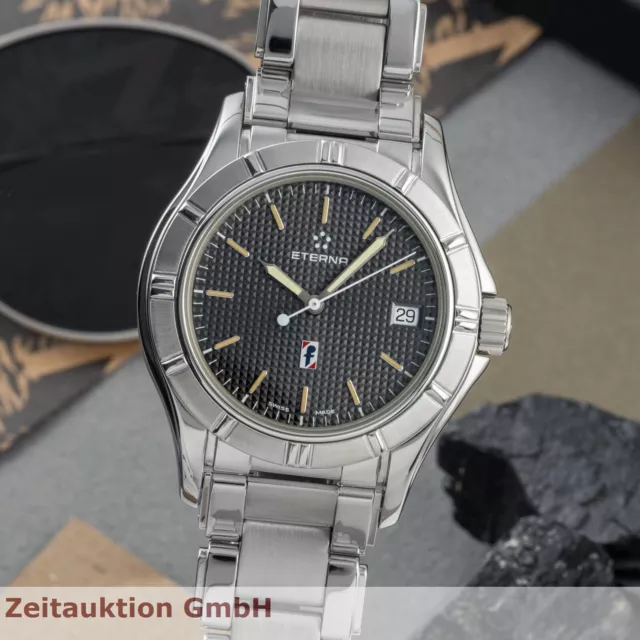 Eterna Pininfarina Dark Gray Edelstahl Automatik Herrenuhr Ref. 1406.41 Papiere