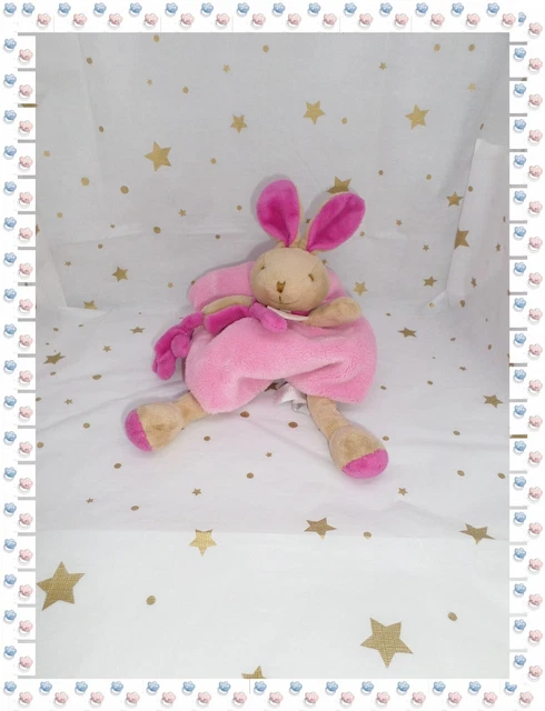 ⑮ - Doudou Lapin Rose Fuchsia Ourson Les Animaux Graffitis Doudou et  Compagnie