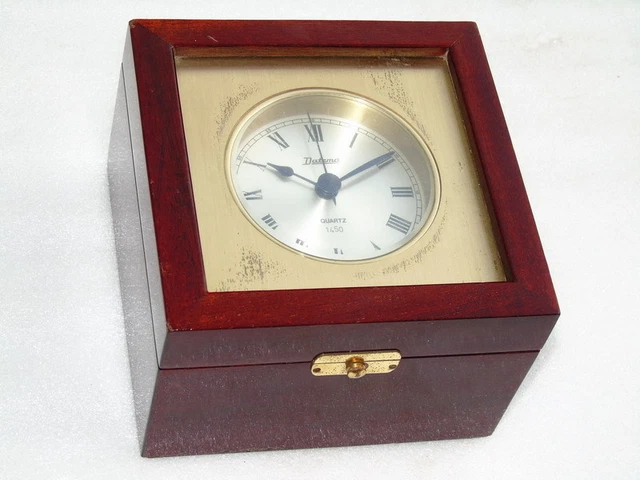 Vintage Datema Quarz Schiff Boot Yacht Marine Chronometer Maritim Deck Uhr