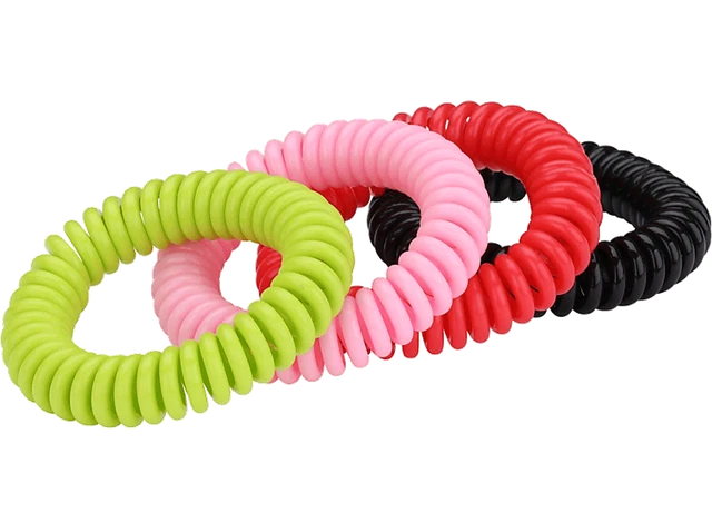 Repelente de mosquitos - NK Pulseras Cintronela, Pack 4, Hasta 250 h