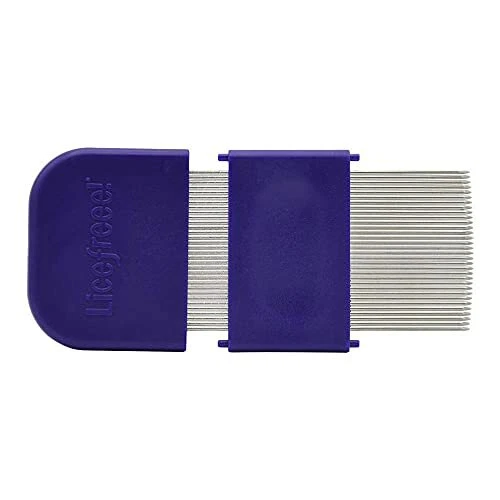 Licefreee NitDuo Lice and Nit Comb | Dual Sided Metal Lice Comb | Two Combs in O