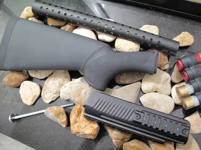 Fits Remington 870 Hogue Shotgun Stock + Picatinny Forend + Heat Shield COMBO!