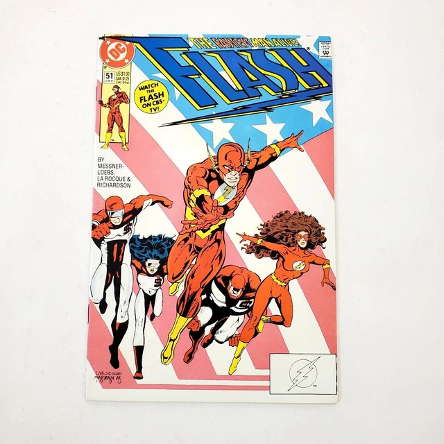 Flash #51 Vol. 2 (1987 Series) DC Comic Book June 1991 Greg LaRocque