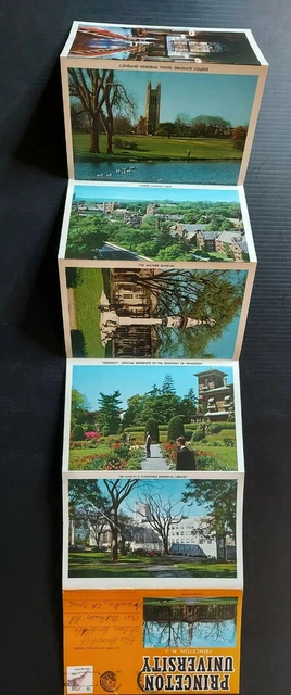 Vintage Princeton University 1965 Fold-Out Postcard 14 Views 6