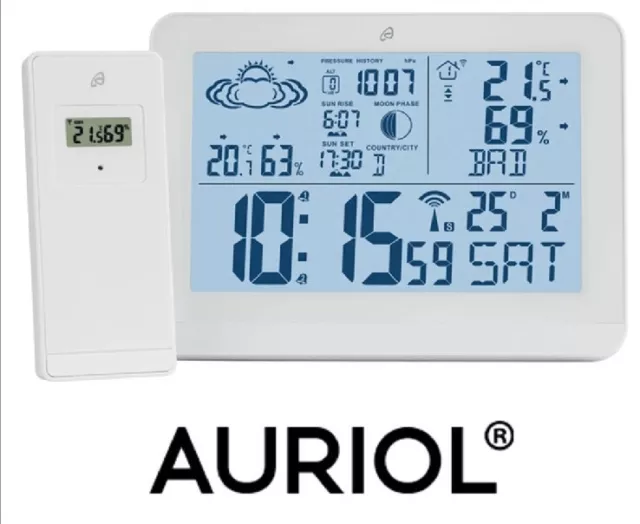 AURIOL STAZIONE METEO Sveglia Temperatura Umidit Radiocomandata