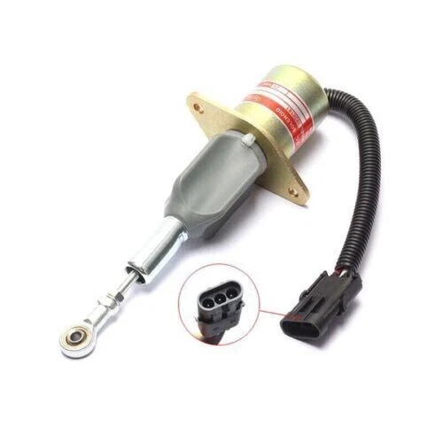 DC 24V 3928161 R290 Diesel Fuel Shut Off Solenoid Hyundai Excavator Cummins NEW