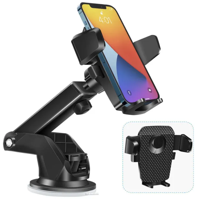 Car Phone Mount 360° Universal Car Cell Phone Holder Stand Windshield Dashboard