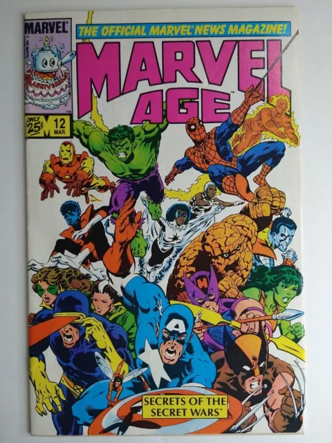 Marvel Age #12 1st Appearance/Preview/Prototype Black Costume Spider-Man VF 8.0