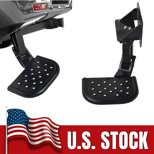 TRUCK BED STEP Side Retractable Bumper Step Steel for Toyota Tundra