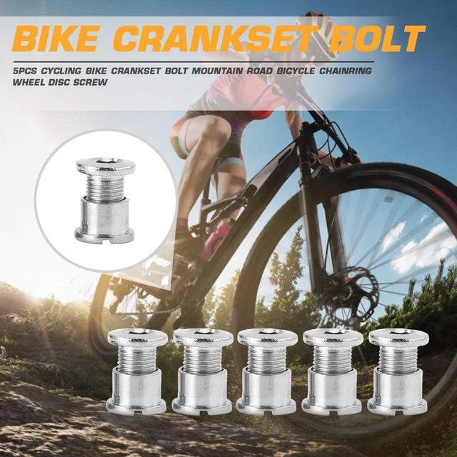 5pcs MTB Mountain Road Bike Crankset Chainwheel Bolt Disc Screws Cycling Riding