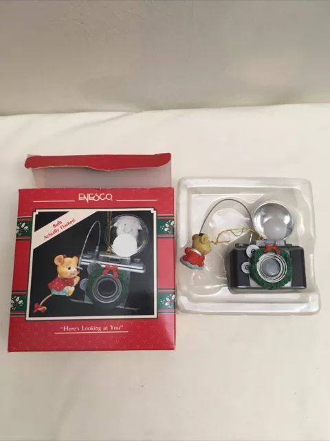 Christmas Ornament  Camera "Here's Looking At You"  Enesco 1990