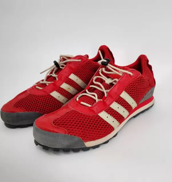 ADIDAS DAROGA SHOES Mens Size 9 Red Climacool Mesh Leather Running $24.00 -  PicClick
