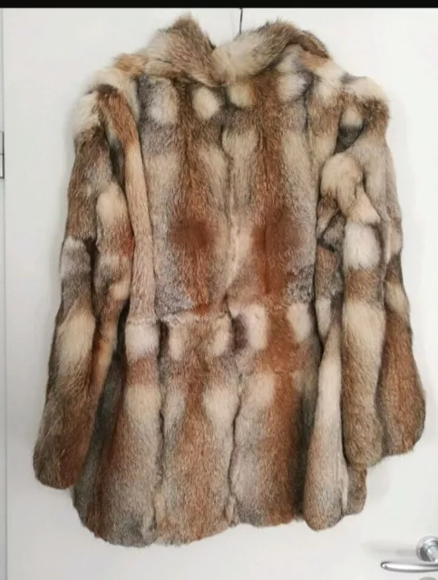 Pelz Pelzmantel Echt Kanadische Rot Fuchs Echtes  Fox  Fox Coat Fuchs