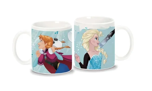 Disney Frozen Anna, Olaf E Elsa Pacco Doppio Di Ceramica Tazze IN Scatola Regalo 2