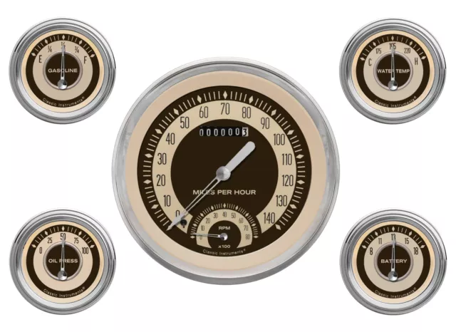 classic instruments 59 60 impala el camino chevy car gauge package speedo tach