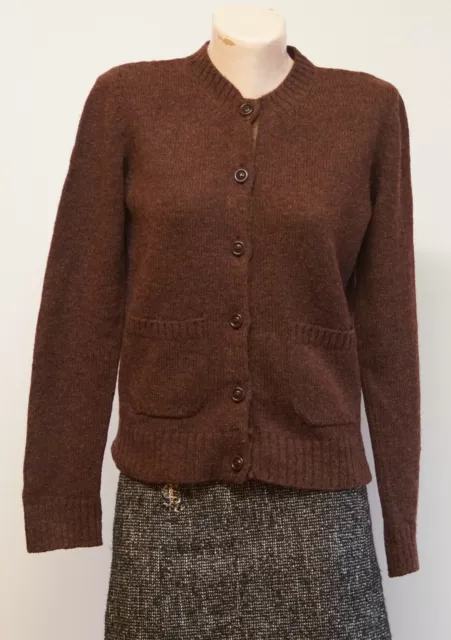 A.P.C. brown cardigan sweater size S