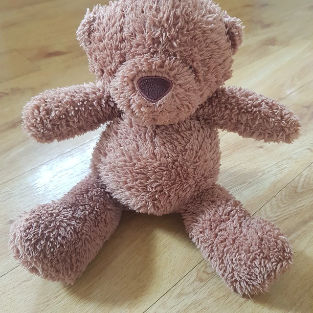 MARKS AND SPENCER Small Brown Teddy Bear Plush Soft Toy 10 Inches
