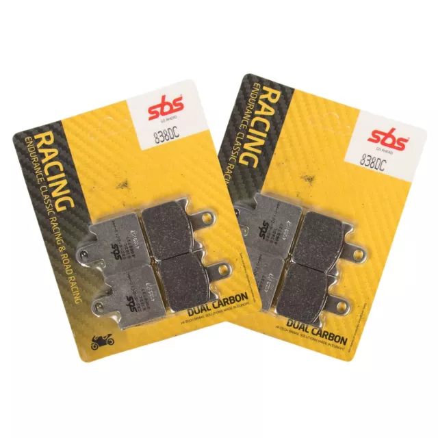 SBS 838 DC Dual Carbon Front Brake Pads