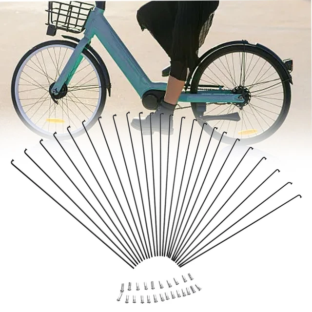 Rayons de roue 3.5x190 mm avec écrous (36 rayons) - Pièces moto, cyclo