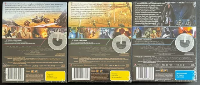 Star Wars Prequel Trilogy Blu Ray Steelbook set - Brand New in Plastic 2