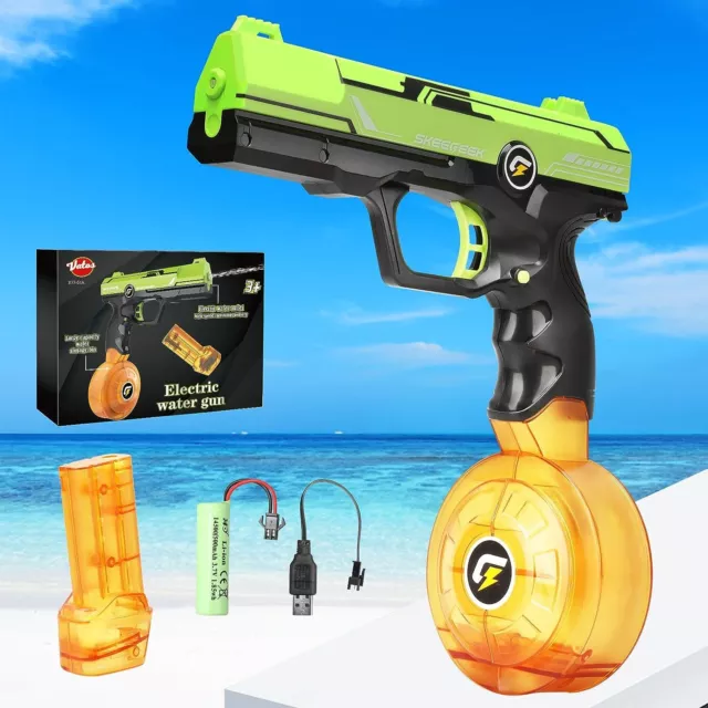 Wasserpistole Spritzpistole Gun 10M Reichweite Kinder Erwachsene PoolSpielze