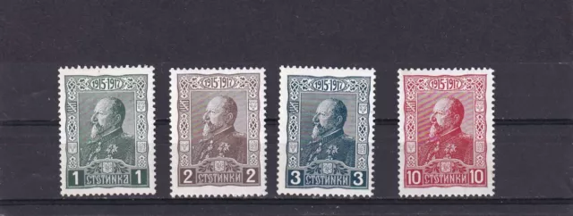 Bulgarien 1918 J. postfrisch Satz MiNr. 122-125 MNH(**)