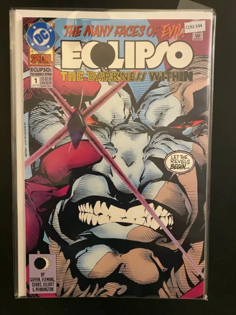 Eclipso: Darkness Within #1 1992 W/Gem High Grade 9.4 DC Comic Book CL92-144