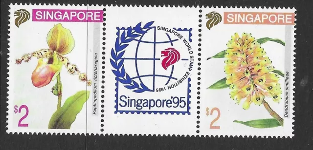 Singapore 1995  Stamp Exhibition Orchids (5th Issue) U/M (FL109)